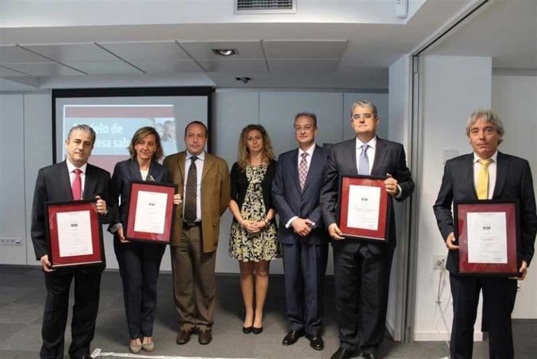 Accenture, Asepeyo, FCC y Mahou reciben los primeros certificados AENOR de Empresa Saludable