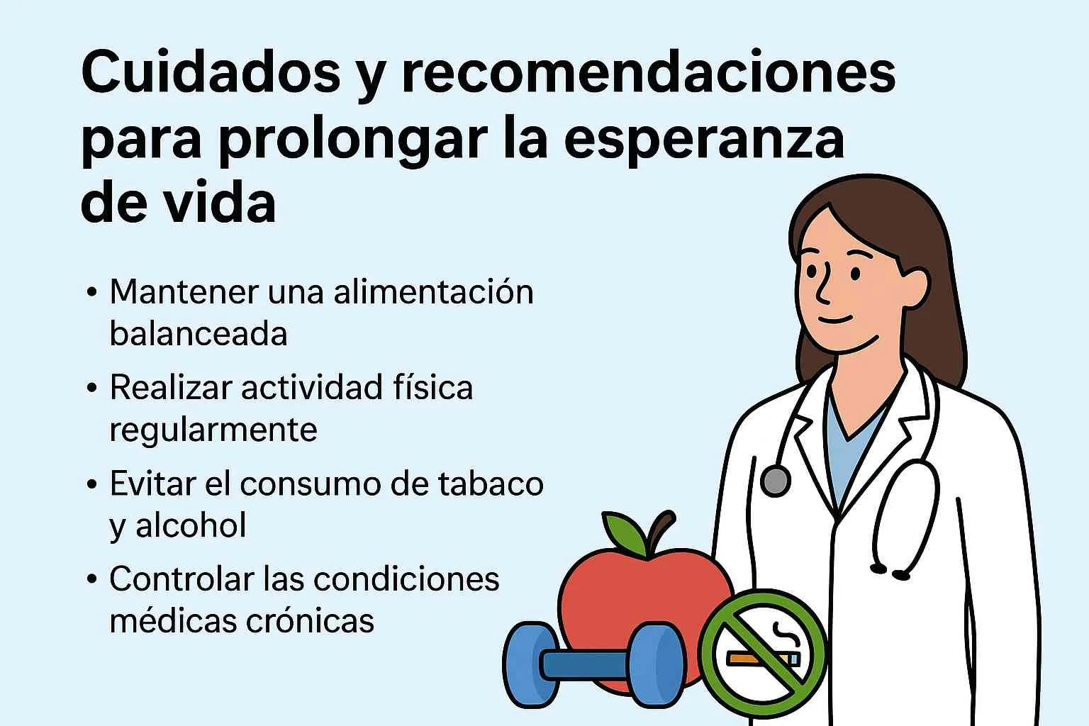 Cuidados y recomendaciones para prolongar la esperanza de vida